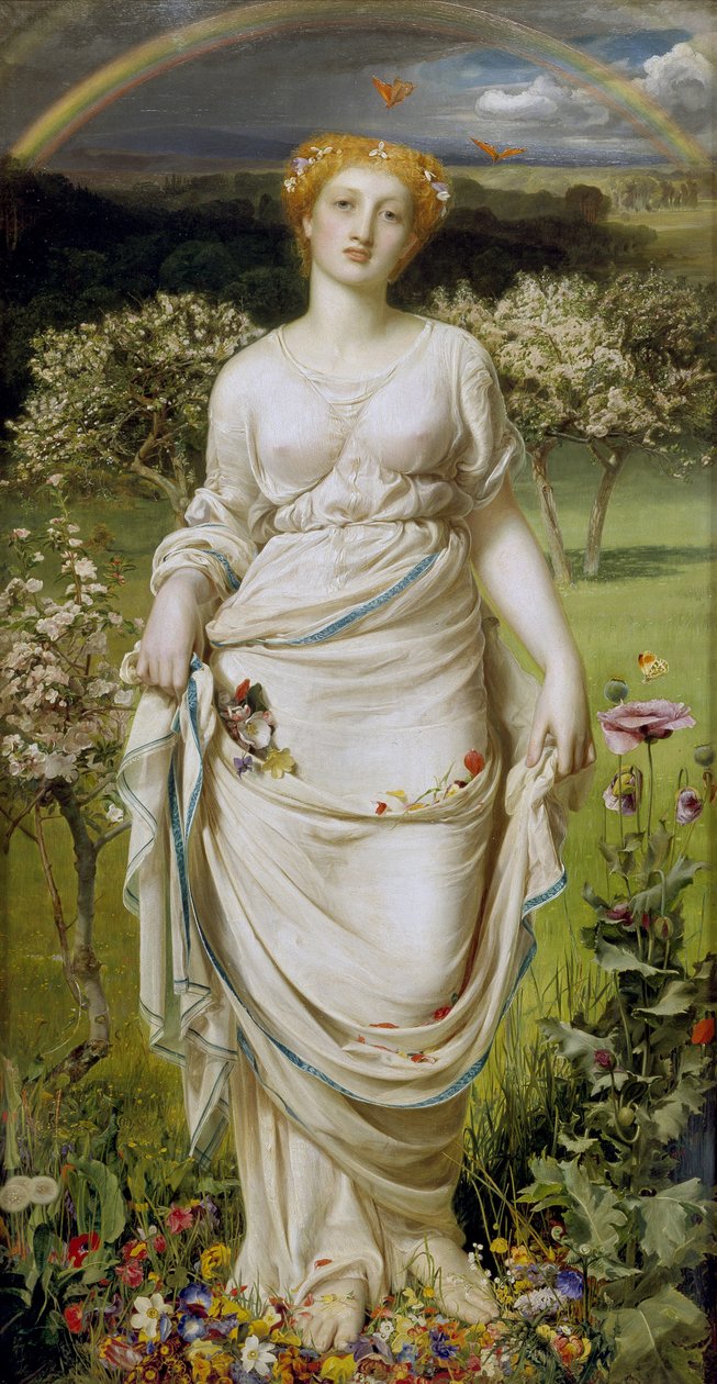 Szelíd tavasz, 19. század alkotó: Anthony Frederick Augustus Sandys