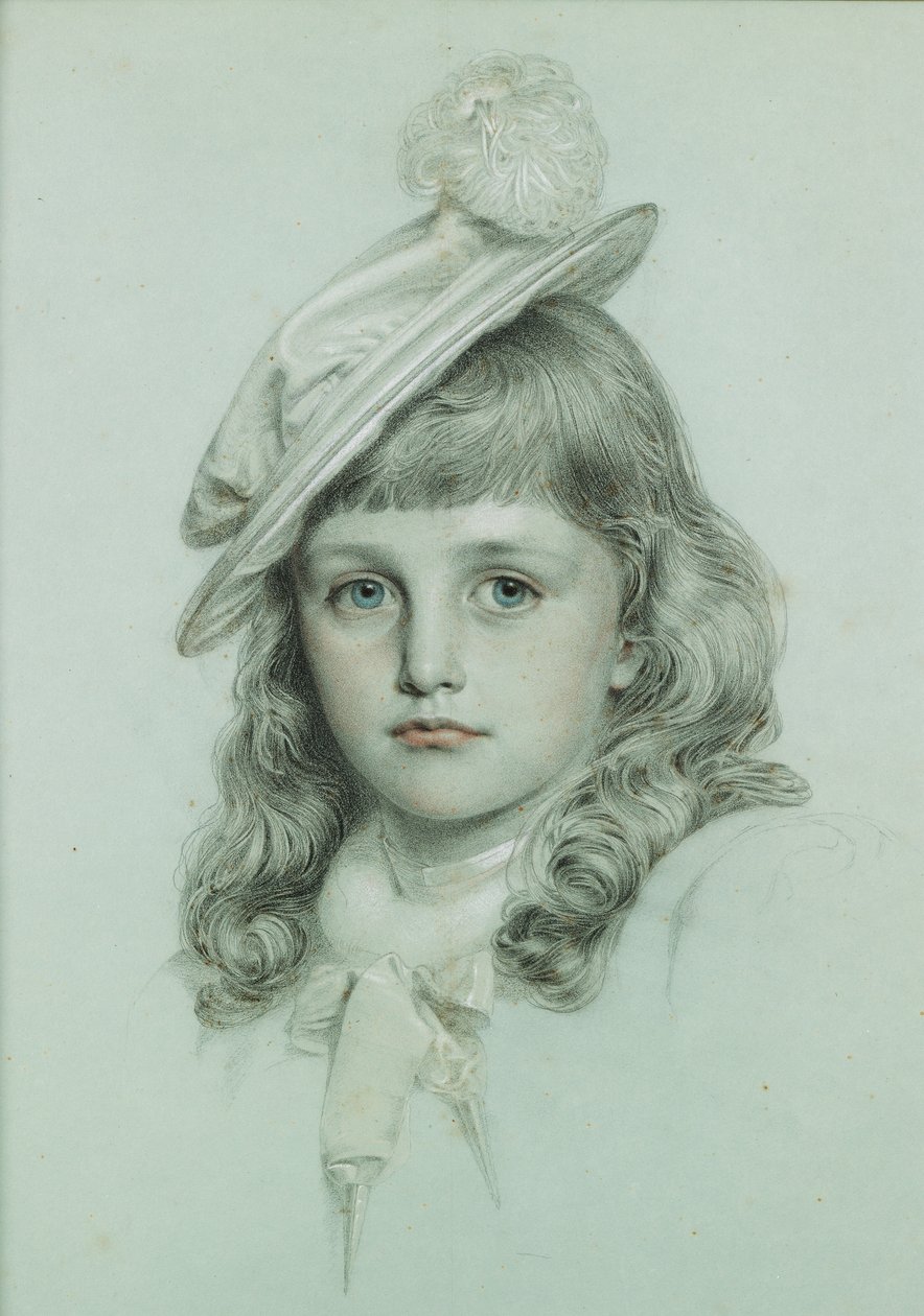 Tanulmány Szent Györgynek (ceruza és szürke mosás fehérrel megerősítve) alkotó: Anthony Frederick Augustus Sandys