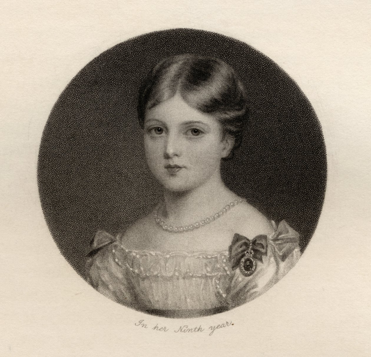 Alexandrina Viktória szász-coburgi hercegnő, Thomas Woolnoth (1785-1857) metszete, a Nemzeti Arcképtár IV. kötetéből, 1835 körül megjelent alkotó: Anthony Stewart