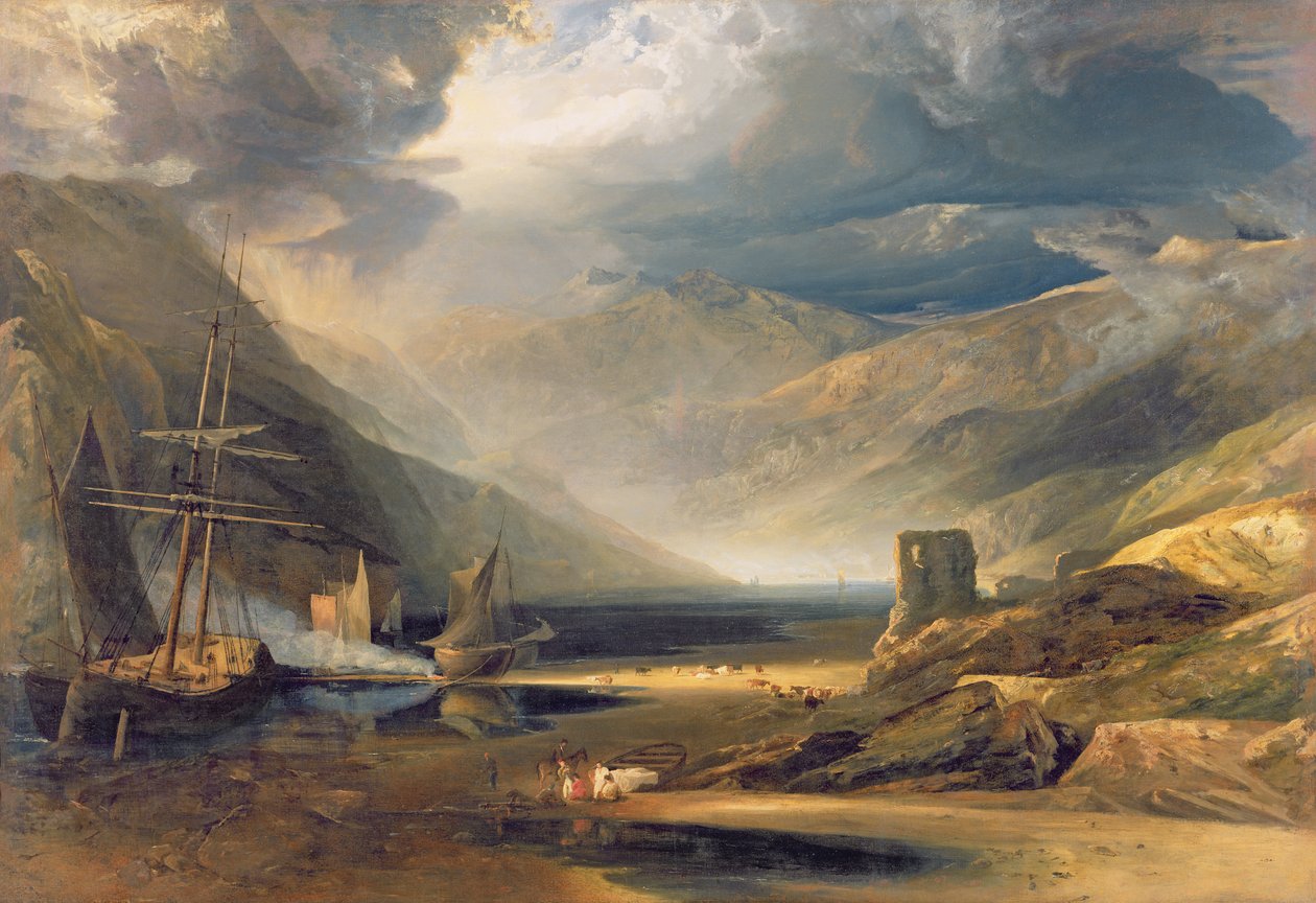 Egy vihar elvonult Merionethshire partján, 1818 alkotó: Anthony Vandyke Copley Fielding