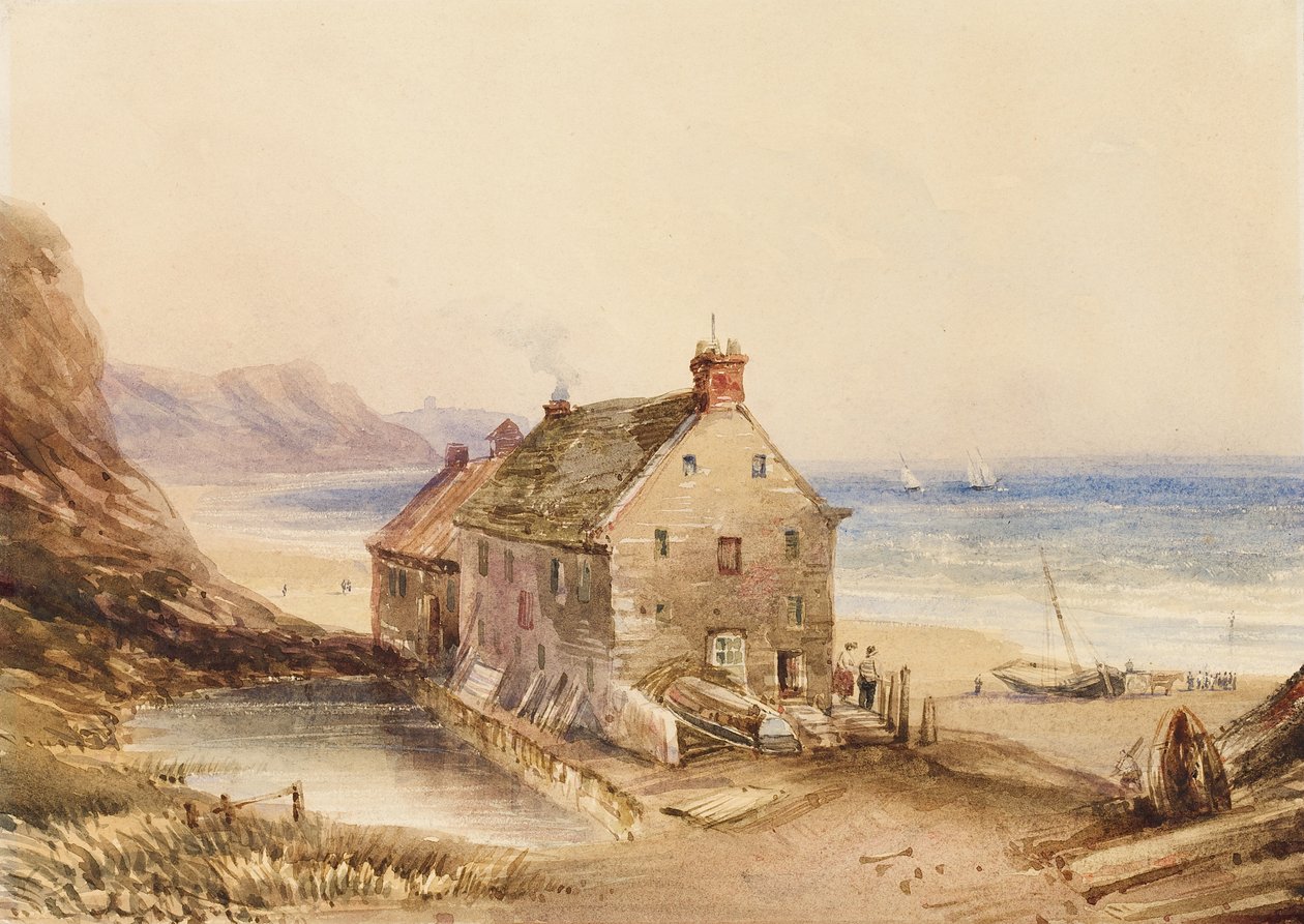 Cayton Cliff Mill, Scarborough közelében alkotó: Anthony Vandyke Copley Fielding