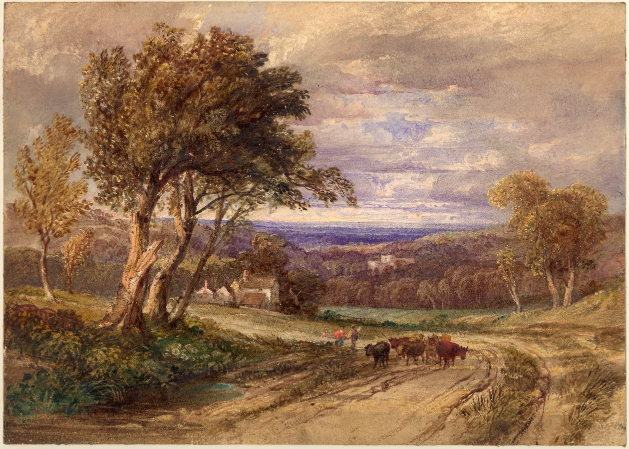 Lanercost Priory (testszín és akvarell papíron) alkotó: Anthony Vandyke Copley Fielding