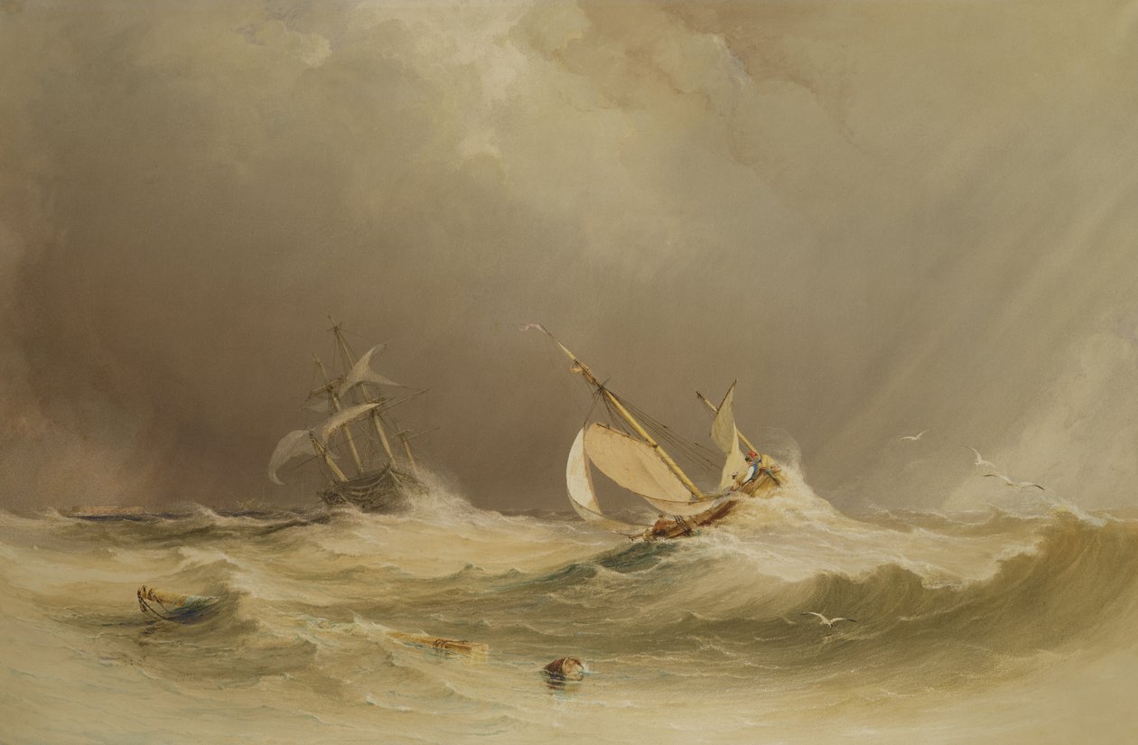 Kiszállítás Portsmouthból alkotó: Anthony Vandyke Copley Fielding