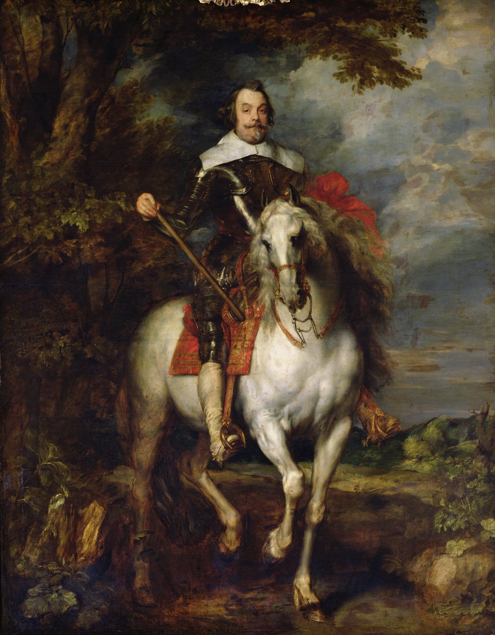 Don Francisco de Moncada lovas portréja (1586-1635) alkotó: Anthony van Dyck