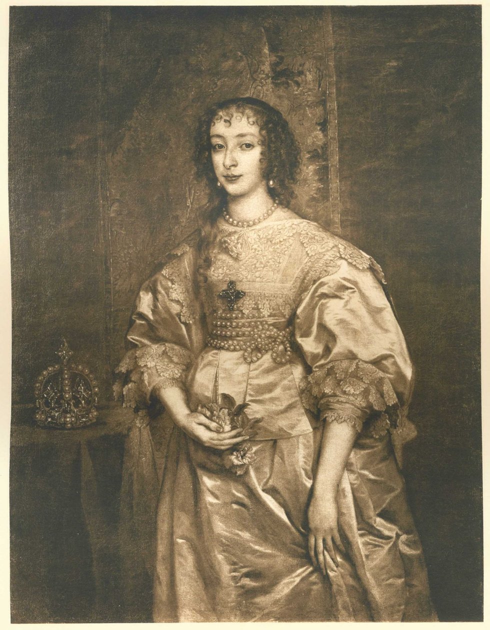 Henriette Maria (1609–1668), I. Károly angol felesége alkotó: Anthony van Dyck