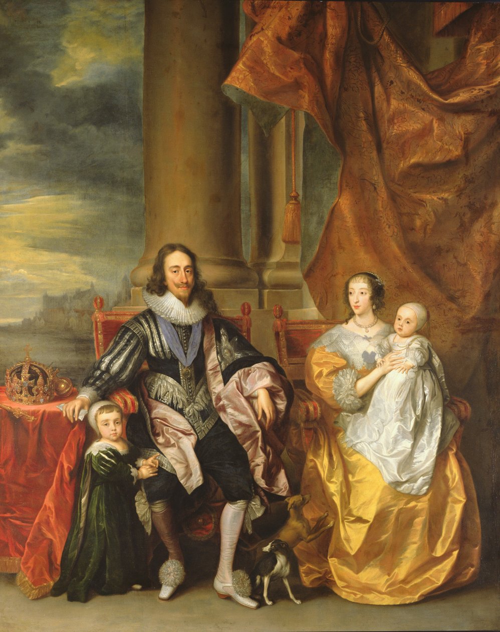 Károly király (1600-49) és családja alkotó: Anthony van Dyck