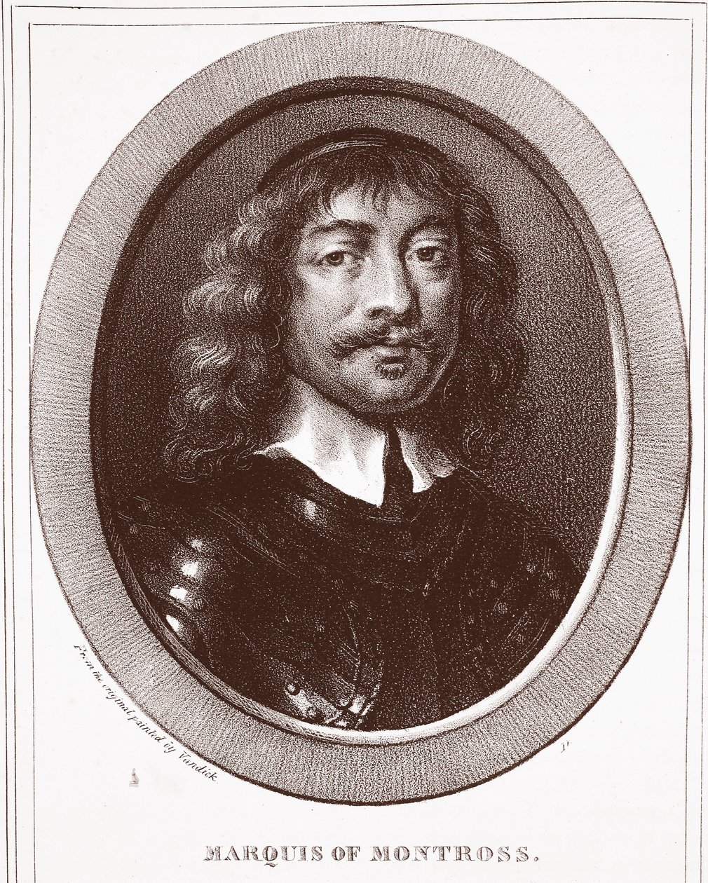 Montross márki, de Ducarme metszete alkotó: Anthony van Dyck