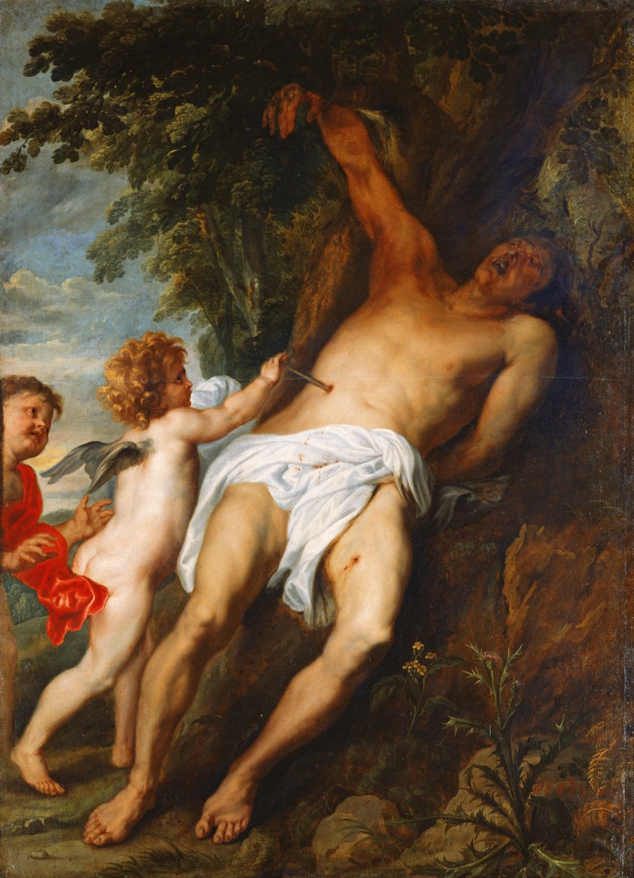 Szent Sebestyént az angyalok megmentették alkotó: Anthony van Dyck