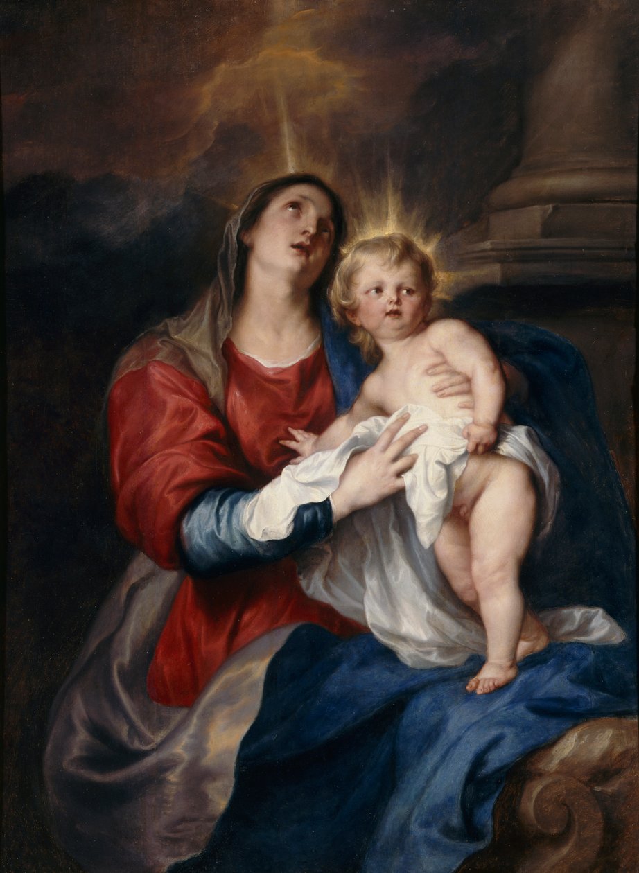 A Szűz és a Gyermek, 1628 alkotó: Anthony van Dyck