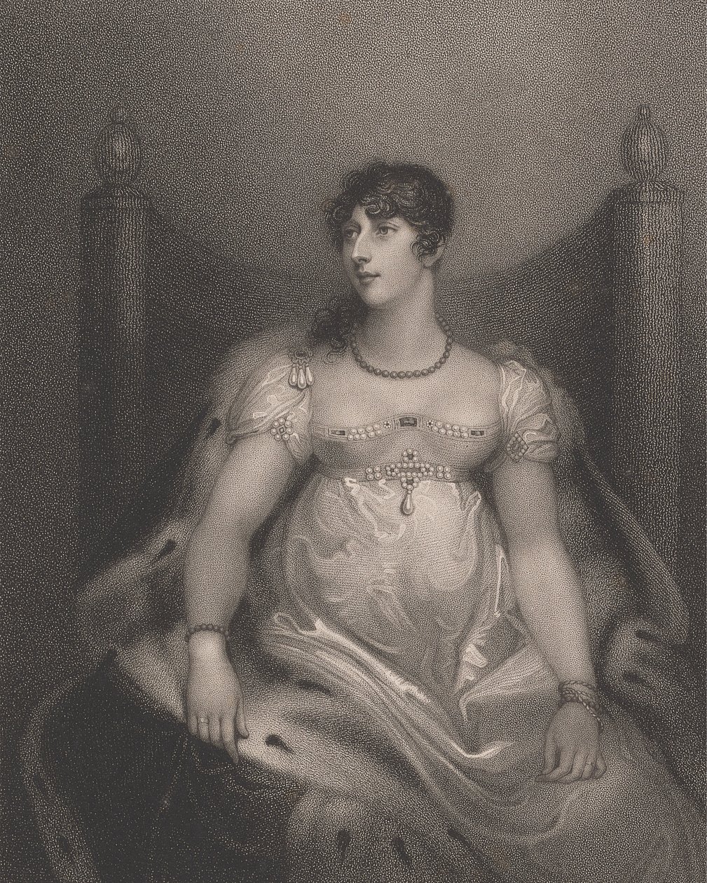 Charlotte Sophia (született Leveson-Gower), Somerset, Beaufort hercegnője alkotó: Anthony Cardon