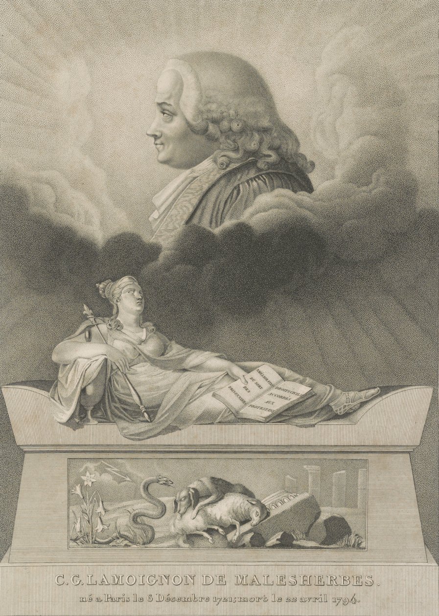 Christian Guillaume de Lamoignon de Malesherbes, 1798 alkotó: Anthony Cardon