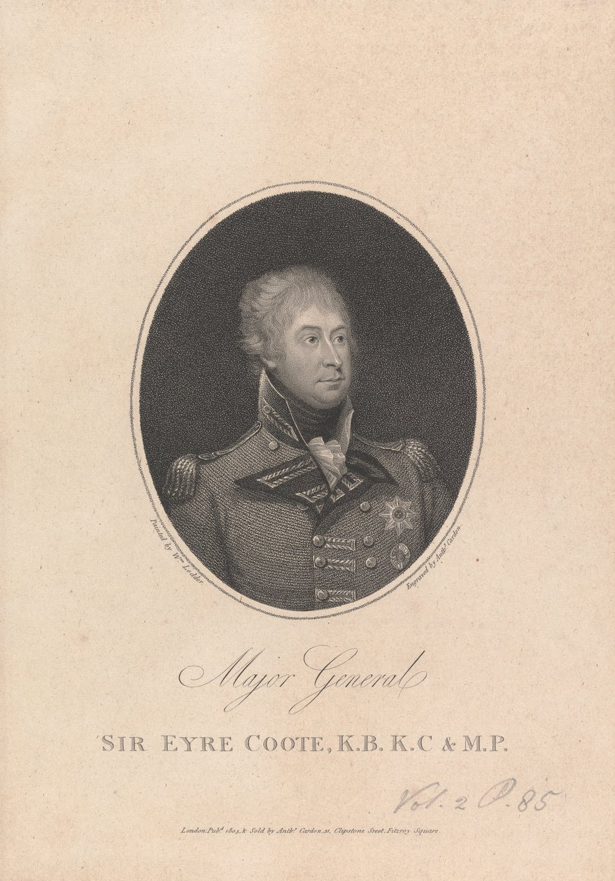 Sir Eyre Coote alkotó: Anthony Cardon