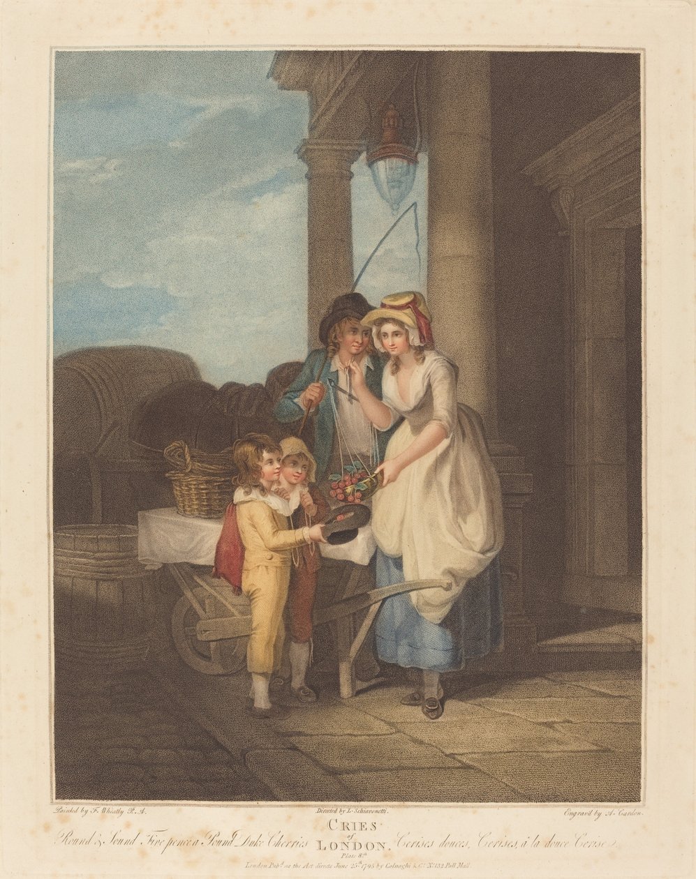 Round and Sound, Five Pence a Pound, Duke Cherries alkotó: Anthony Cardon after Francis Wheatley