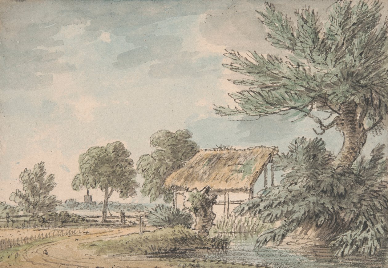 Tájkép Watford közelében, Hertfordshire alkotó: Anthony Devis