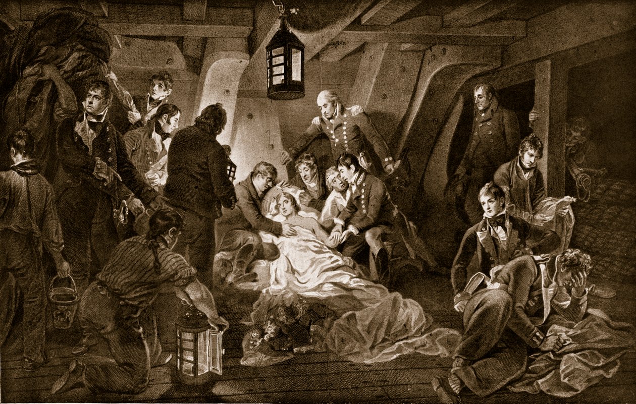 Nelson halála, 1805, illusztráció a 