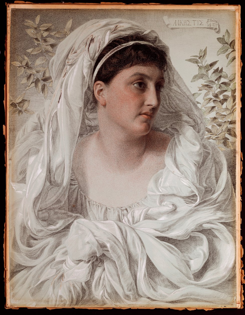 Alcestis: Lady Donaldson portréja, 1877 alkotó: Anthony Frederick Augustus Sandys