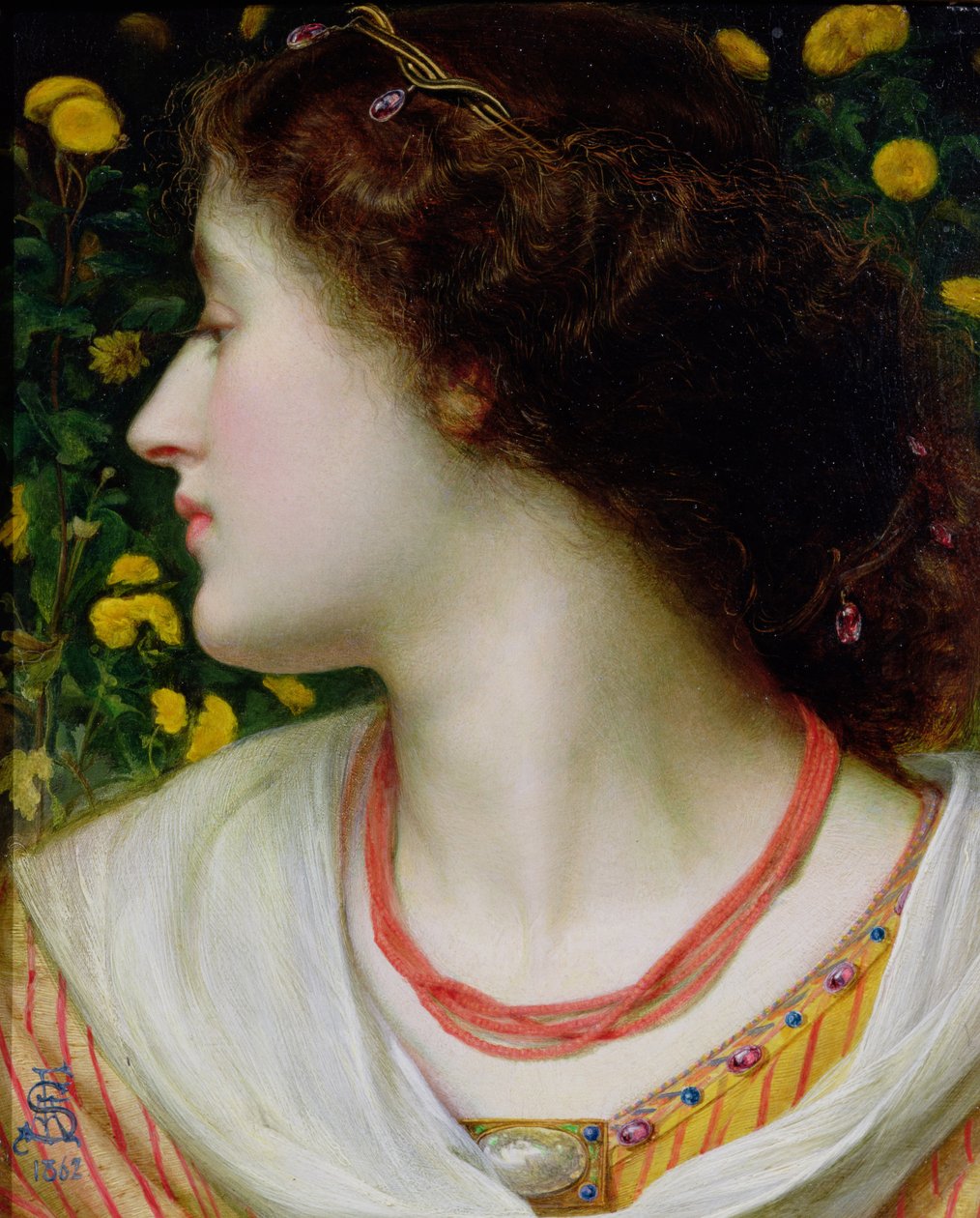 La Belle Isolde, 1862 (panel) alkotó: Anthony Frederick Augustus Sandys