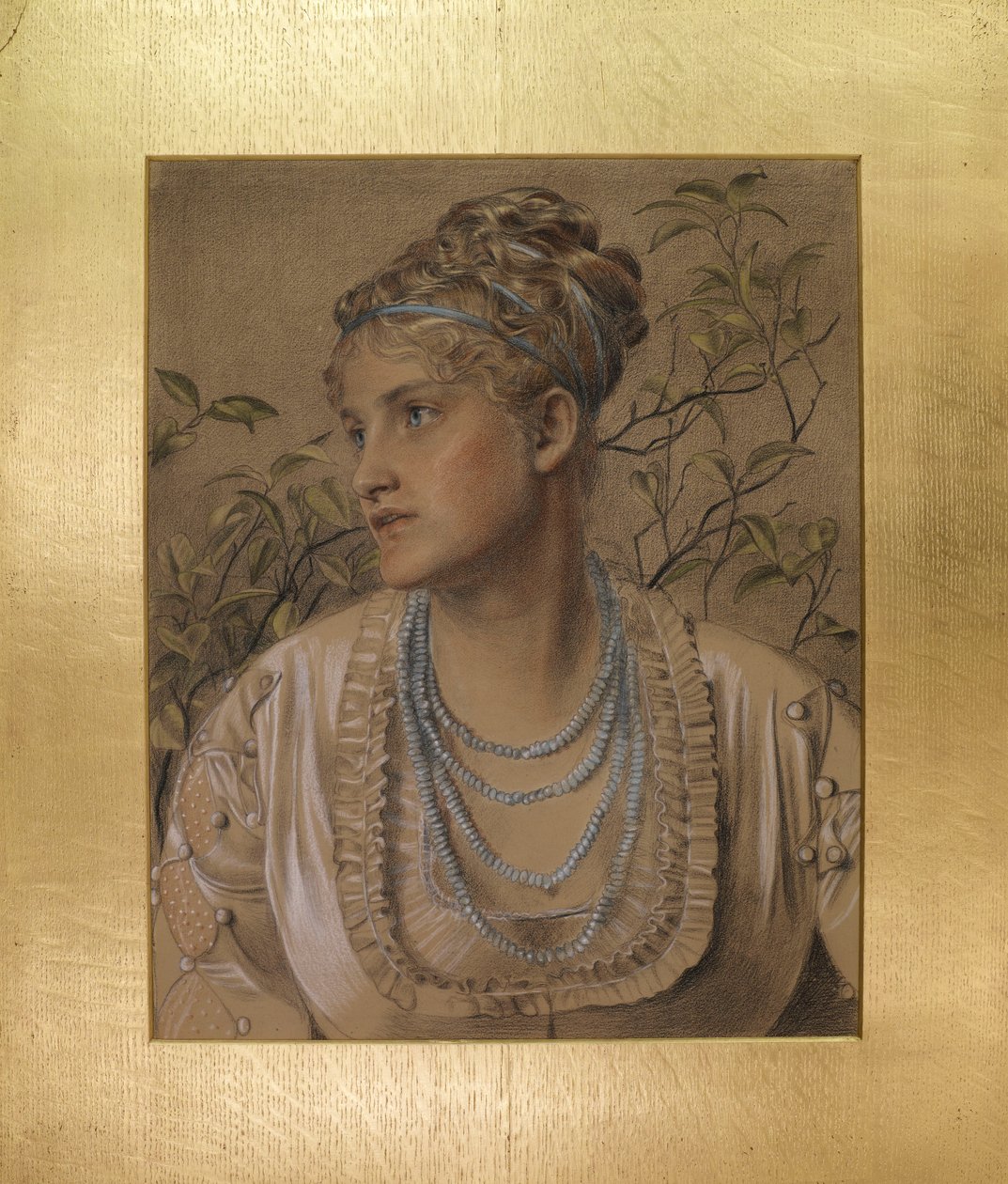 Mary Sandys (1845-1920), 1871-73 körül (színes kréták, súrolópapíron) alkotó: Anthony Frederick Augustus Sandys