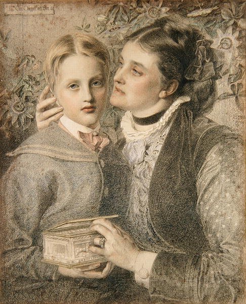Mrs. Tom Chappell és fia alkotó: Anthony Frederick Augustus Sandys