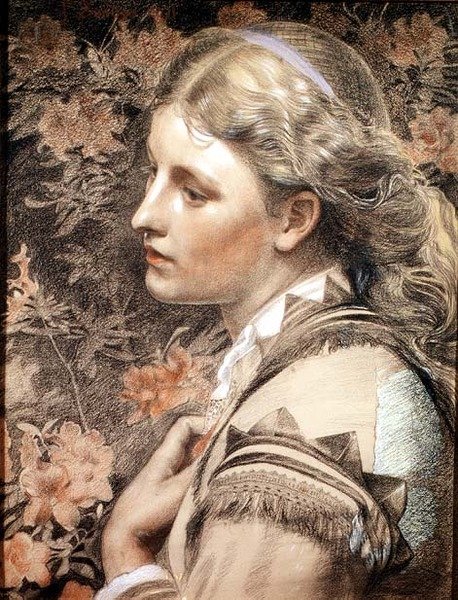 Mary Sandys portréja alkotó: Anthony Frederick Augustus Sandys