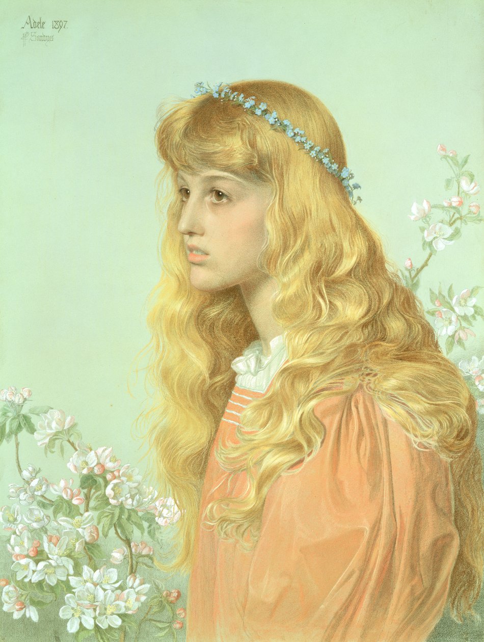 Miss Adele Donaldson portréja, 1897 alkotó: Anthony Frederick Augustus Sandys