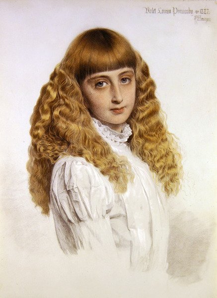 Violet Louisa Ponsonby portréja alkotó: Anthony Frederick Augustus Sandys