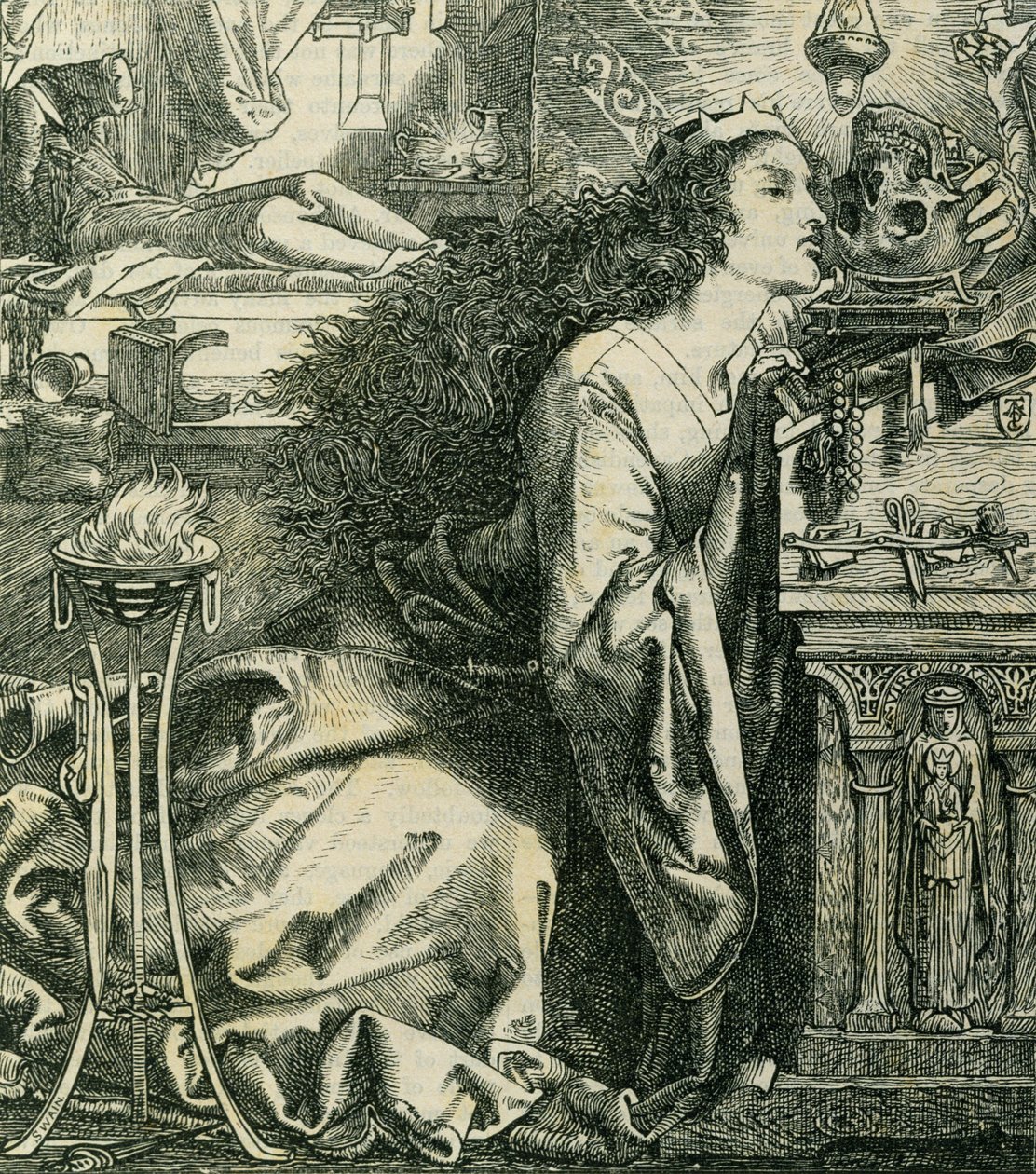 Rosamund, a langobardok királynője alkotó: Anthony Frederick Augustus Sandys