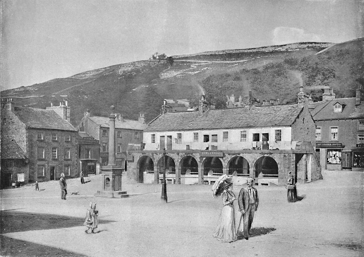 Old Shambles and Market Place, Settle, 1896 alkotó: Anthony Horner