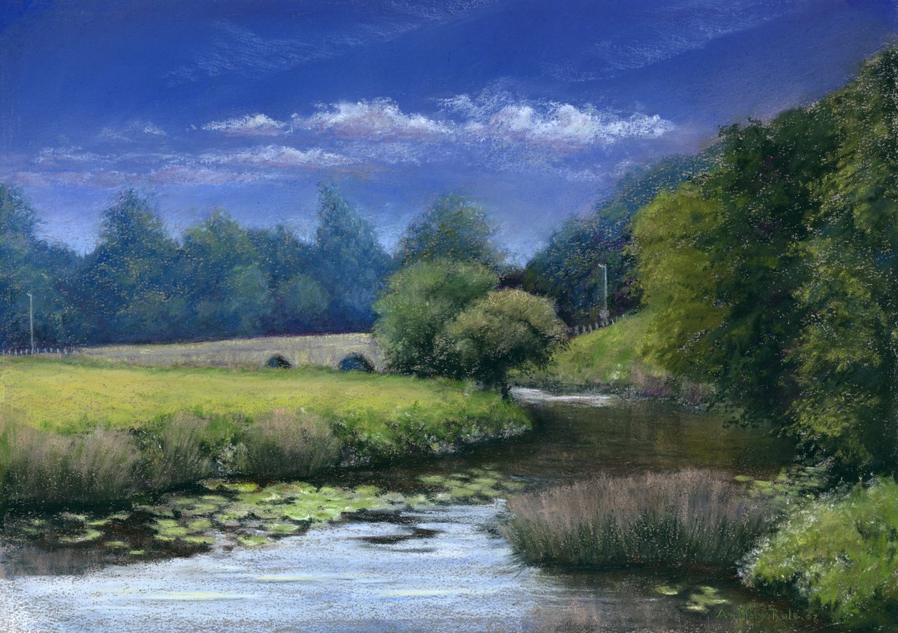 Quiet Flows the Stour, 2006 (pasztell, papíron) alkotó: Anthony Rule