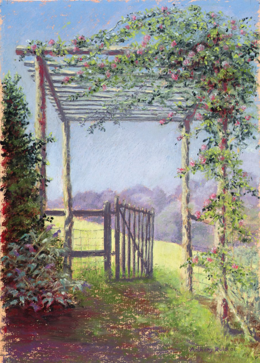 Út a mezőre, 2001 (pasztell, papíron) alkotó: Anthony Rule