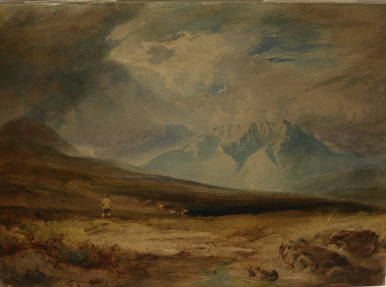 Mocsárvidék, dátum ismeretlen (akvarell, papír) alkotó: Anthony Vandyke Copley Fielding