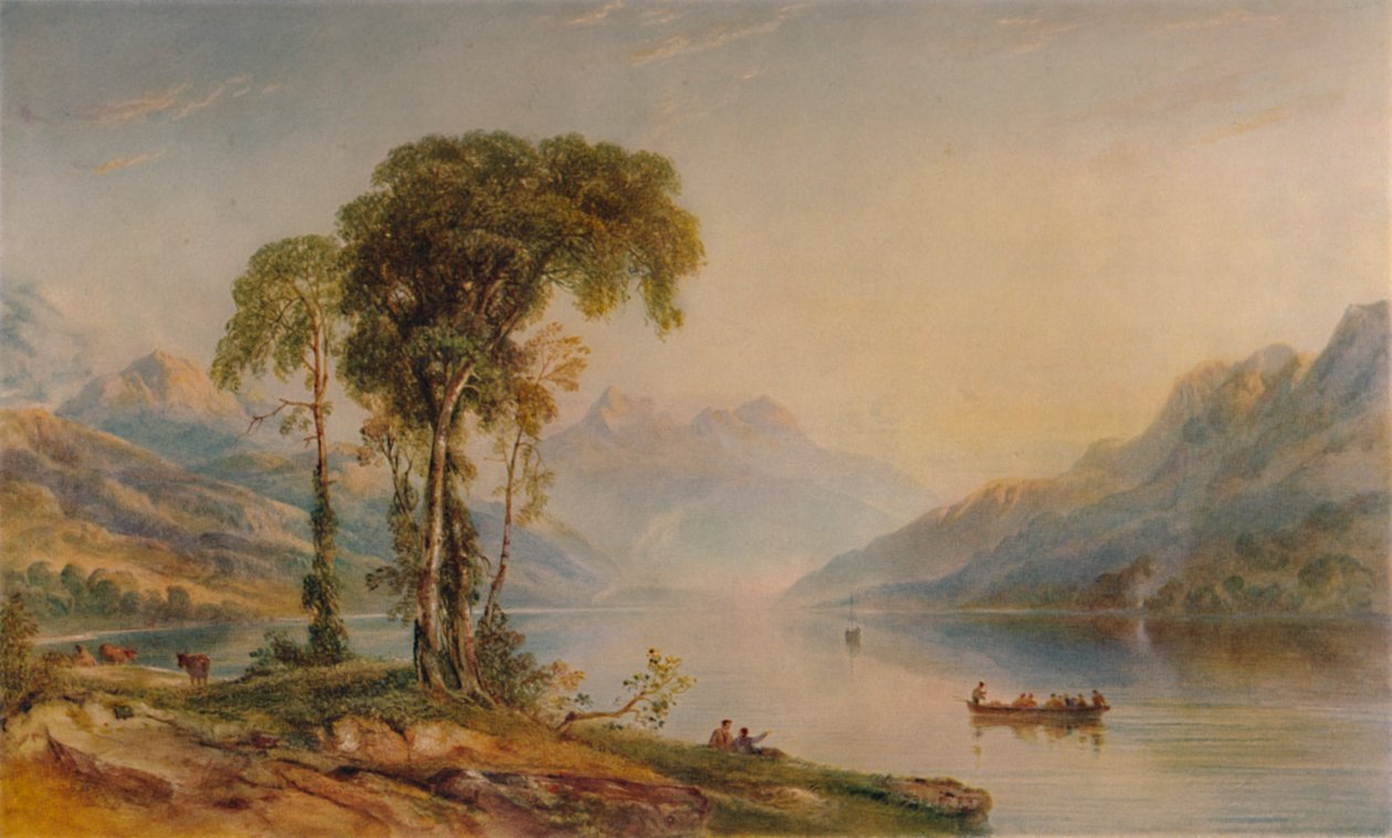 Ben helyszín a Loch Achrayból, 1840, 1935 alkotó: Anthony Vandyke Copley Fielding