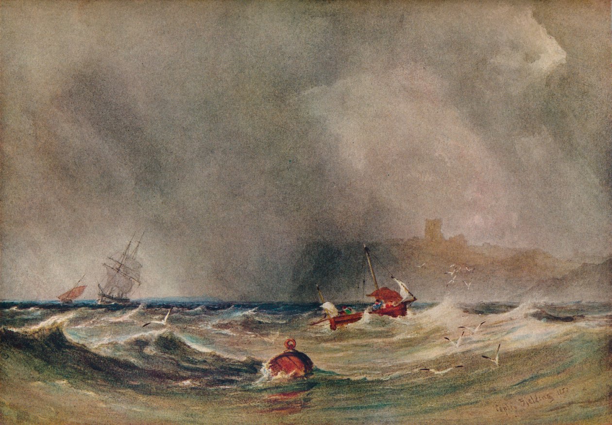Vihar Whitby mellett, 1851, 1930. alkotó: Anthony Vandyke Copley Fielding