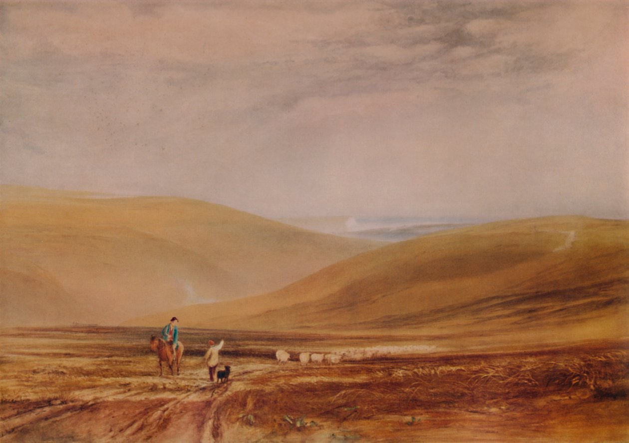 The Downs Beachy Head közelében, 1844, 1935 alkotó: Anthony Vandyke Copley Fielding