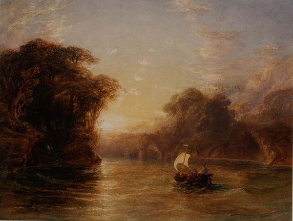 Ubaldo és Carlo az elvarázsolt csónakban alkotó: Anthony Vandyke Copley Fielding