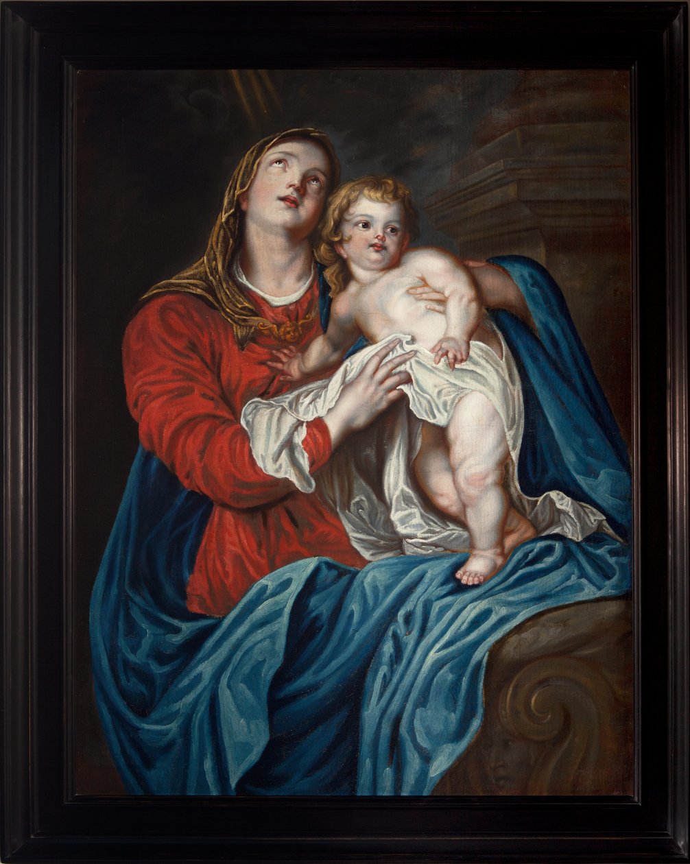 Névtelen. Szűz a gyermekkel. 18. század (?). alkotó: Anthony van (after) Dyck