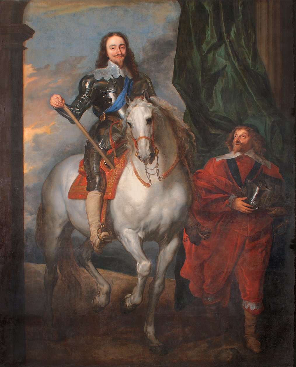 I. Károly lóháton M. De St. Antoine-nal (olaj, vászon) alkotó: Anthony van (after) Dyck