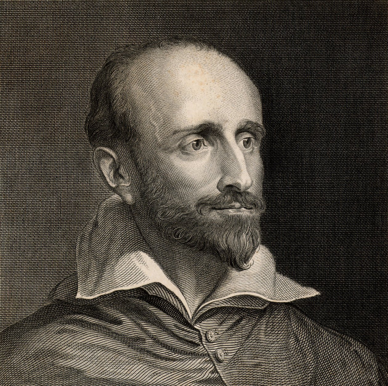 Guido Bentivoglio (1579-1644) olasz bíboros, államférfi, diplomata és történész (metszet) alkotó: Anthony van (after) Dyck