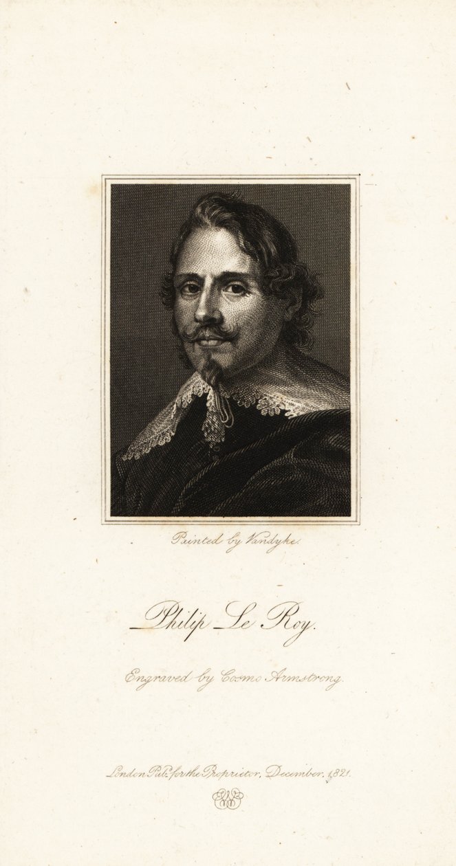 Philippe Le Roy báró, flamand diplomata portréja alkotó: Anthony van (after) Dyck