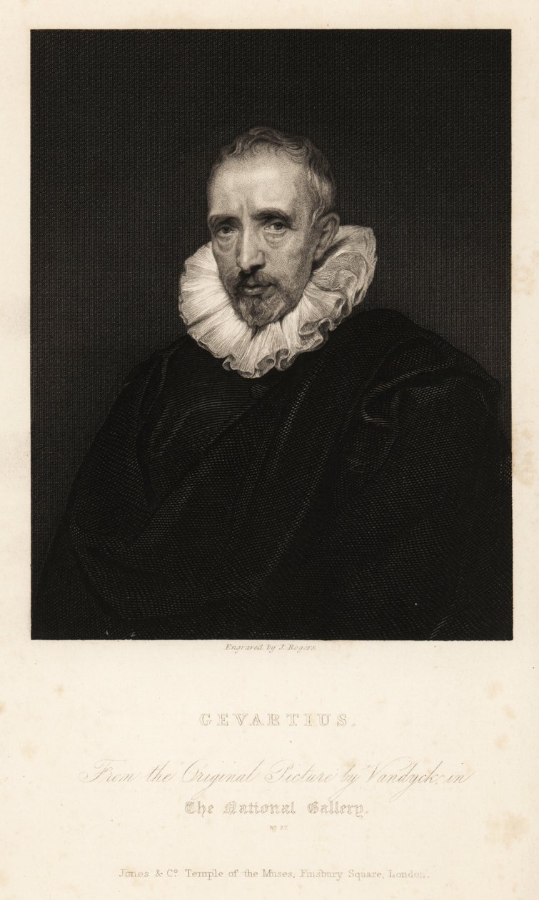 John Gaspar Gevartius vagy Jan Caspar Gevaerts, antwerpeni jogász és filológus portréja alkotó: Anthony van (after) Dyck