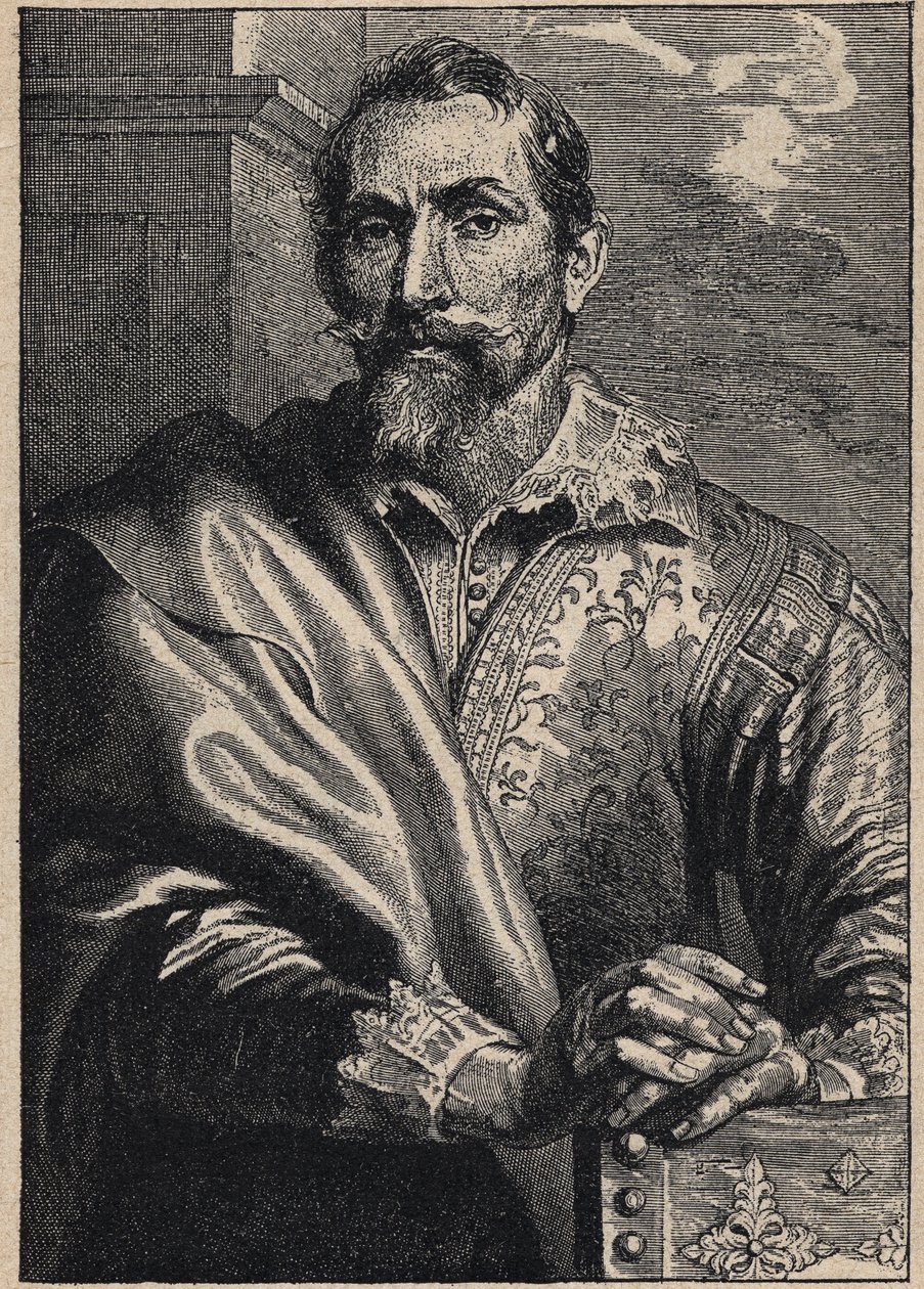 Synder portréja (Franciscus Snyders) (Frans Snyders vagy Snijders) 1579-1657, Anthony van Dyck alkotó: Anthony van (after) Dyck