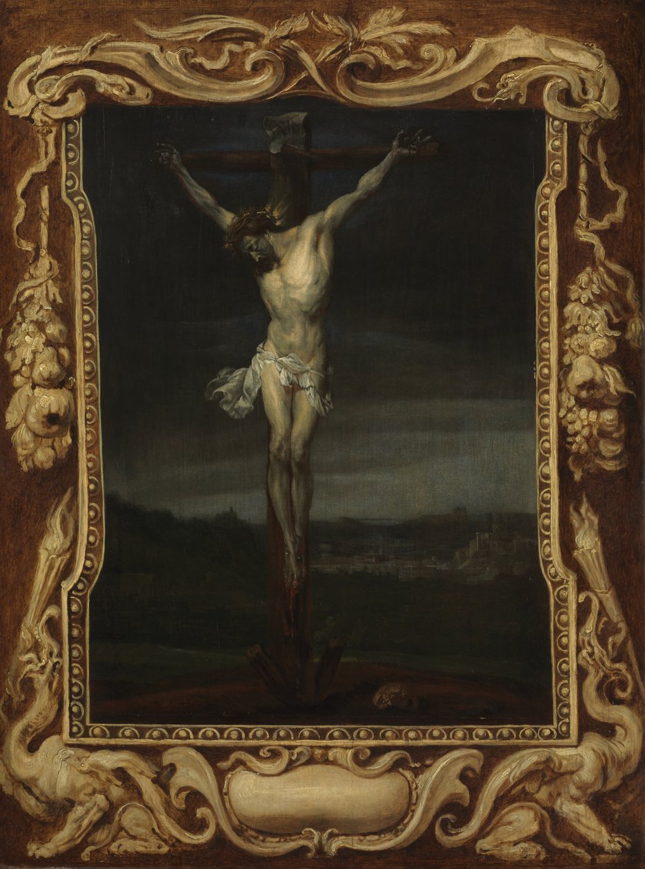 Krisztus a kereszten, 1630-32 körül (olaj, tábla) alkotó: Anthony van (attr. to) Dyck