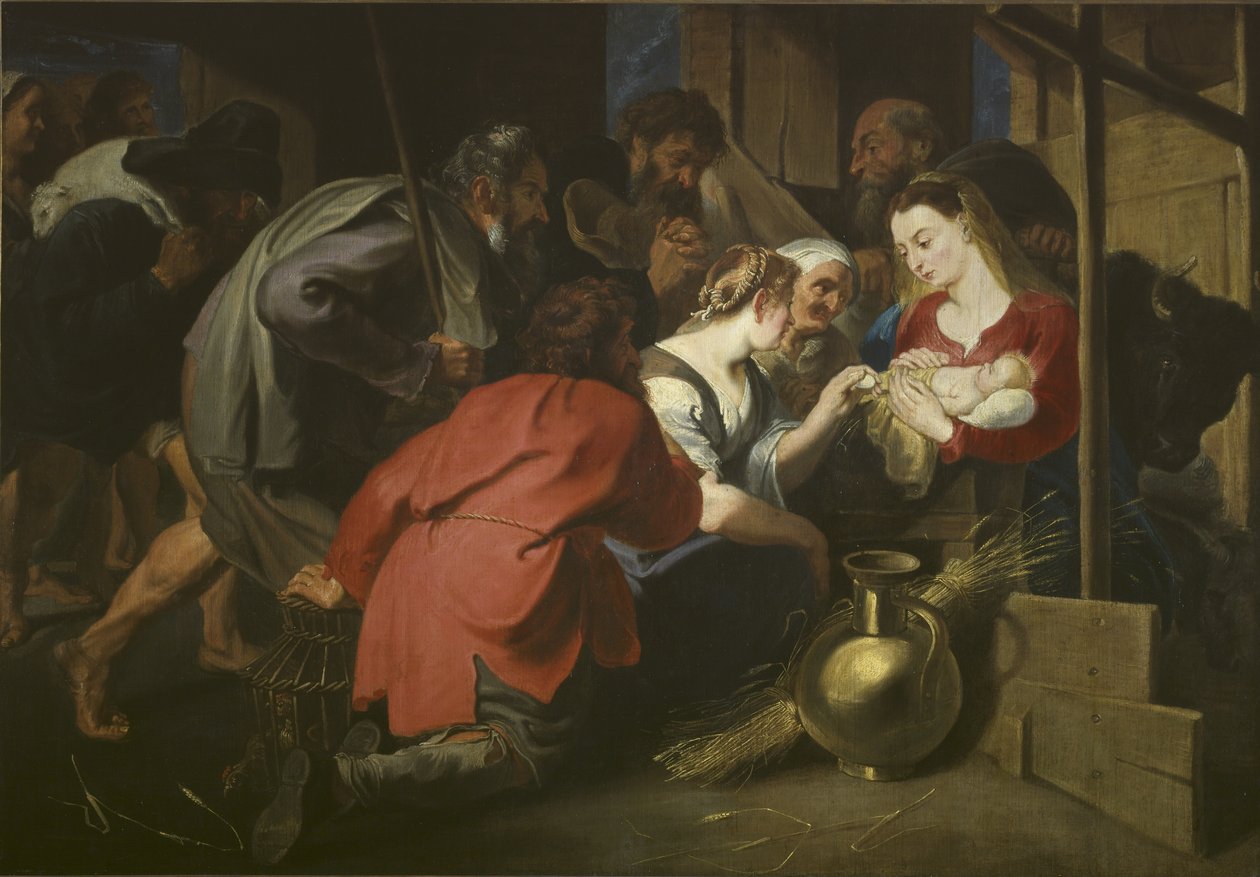 Pásztorok imádása, 1615 után (olaj, vászon) alkotó: Anthony van (follower of) Dyck
