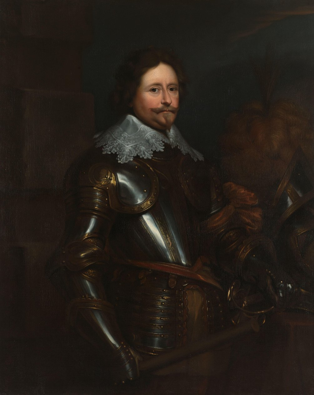 Stadholder Frederik Hendrik (1584-1647), Orange hercegének portréja alkotó: Anthony van Dyck (after)