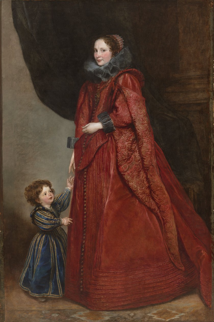 Egy genovai hölgy a gyermekével alkotó: Anthony van Dyck