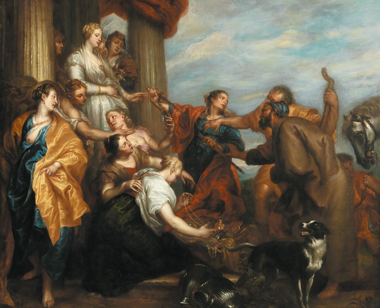 Achilles Lycomedes lányai között alkotó: Anthony van Dyck