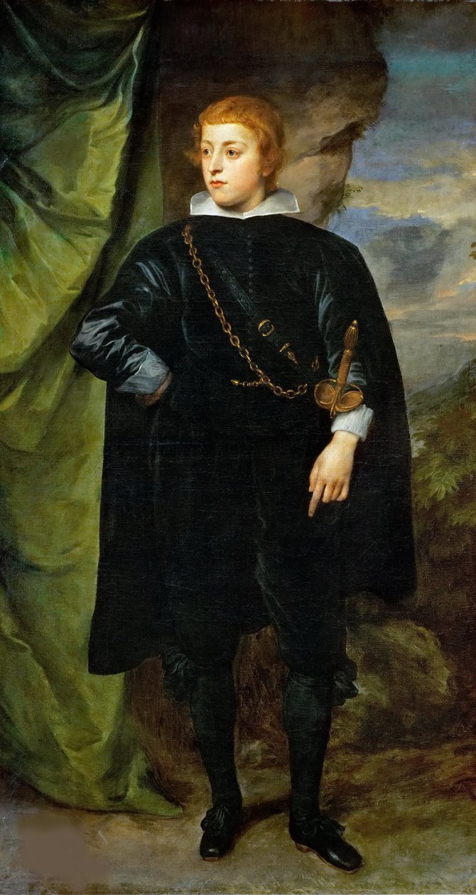 Carlo Emanuele dEste, Borgomanero márki 1622-1695, c. 1635. alkotó: Anthony van Dyck