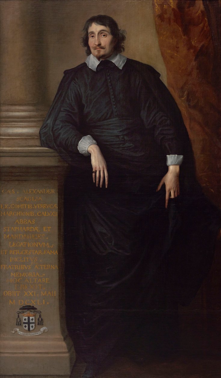 Cesare Alessandro Scaglia di Verrua, Staffarda és Mandanici apátja alkotó: Anthony van Dyck