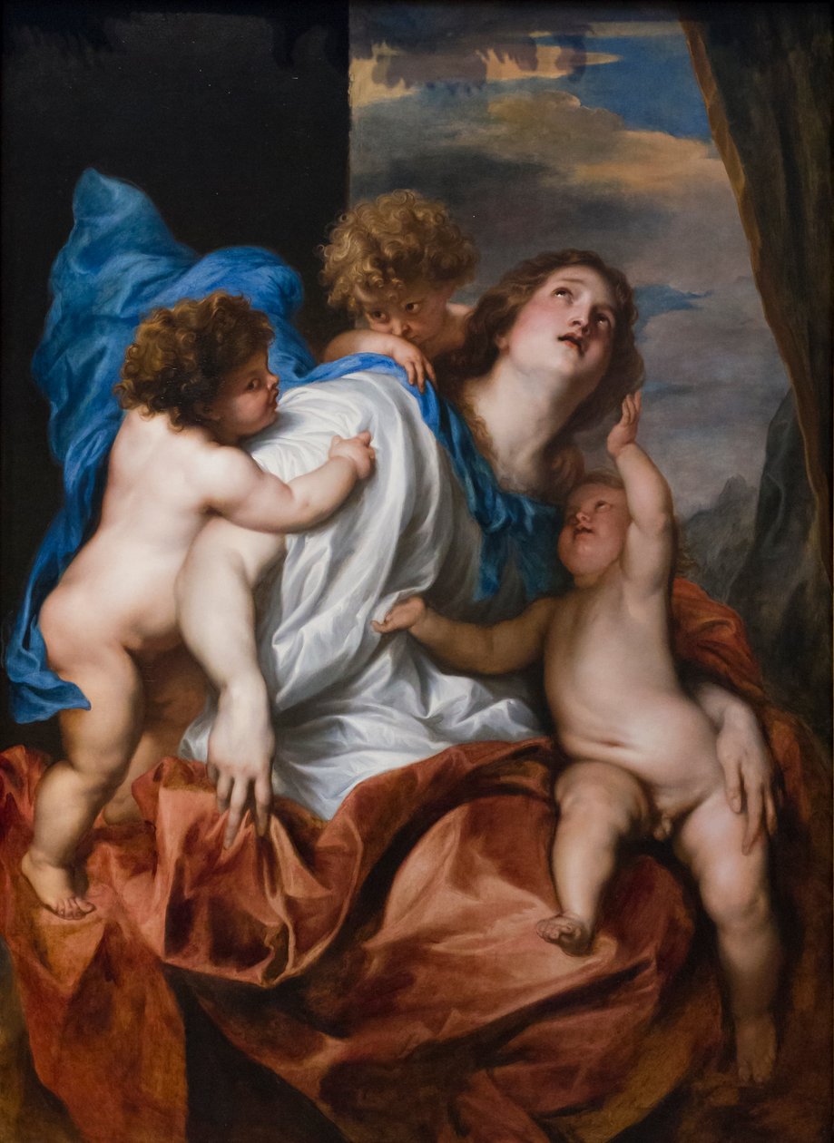 Jótékonyság, 1627-28 körül (olaj, tölgyfa) alkotó: Anthony van Dyck