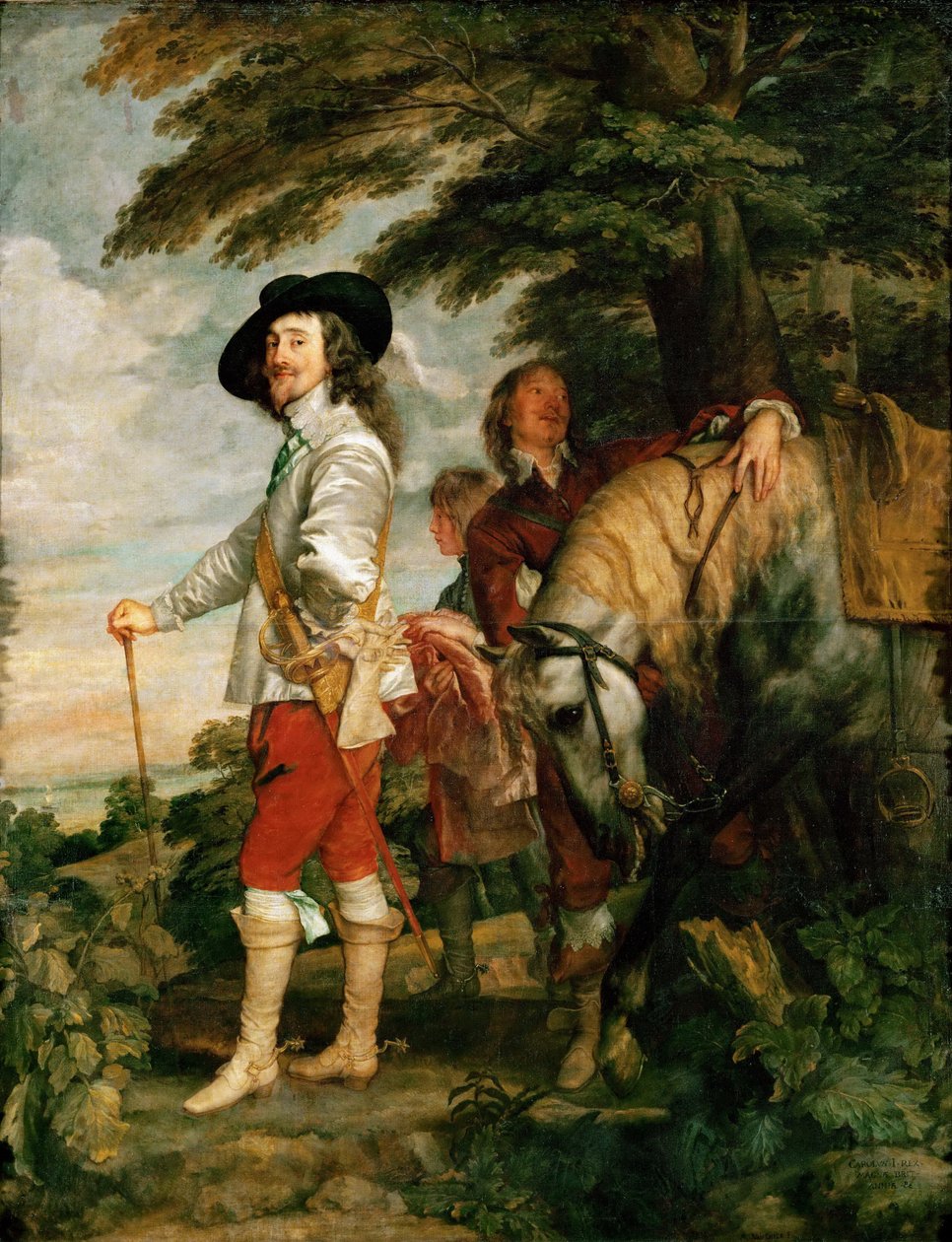 I. Károly a vadászaton alkotó: Anthony van Dyck